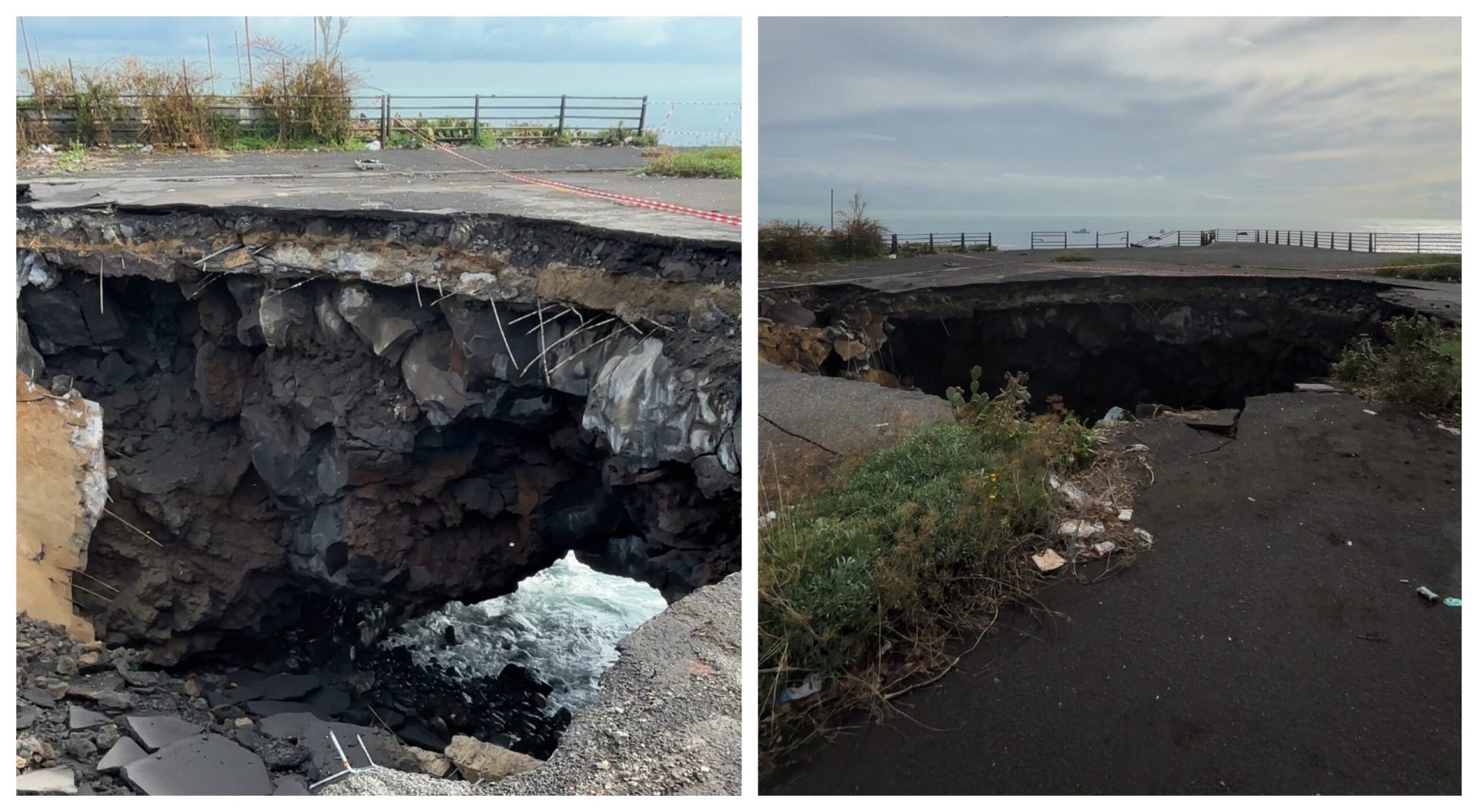 Voragine lungomare Catania
