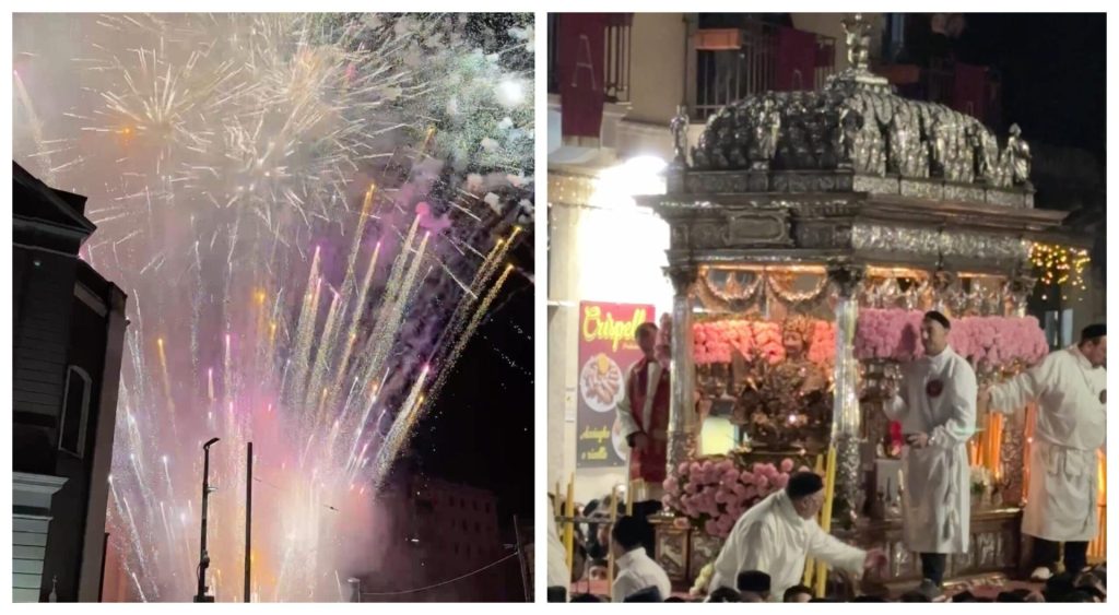 Fuochi Sant'Agata Piazza Carlo Alberto