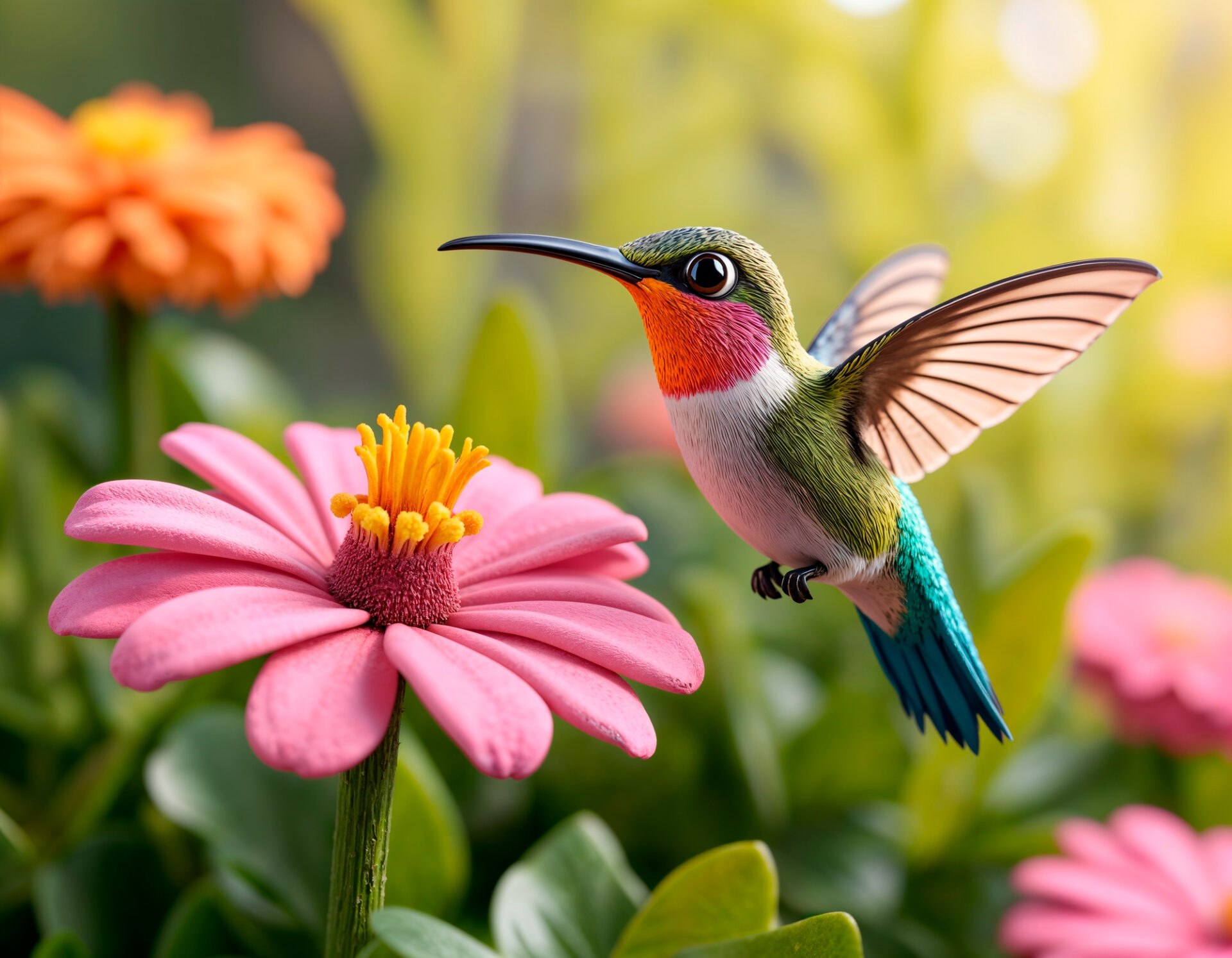 Immagine AI di un colibrì