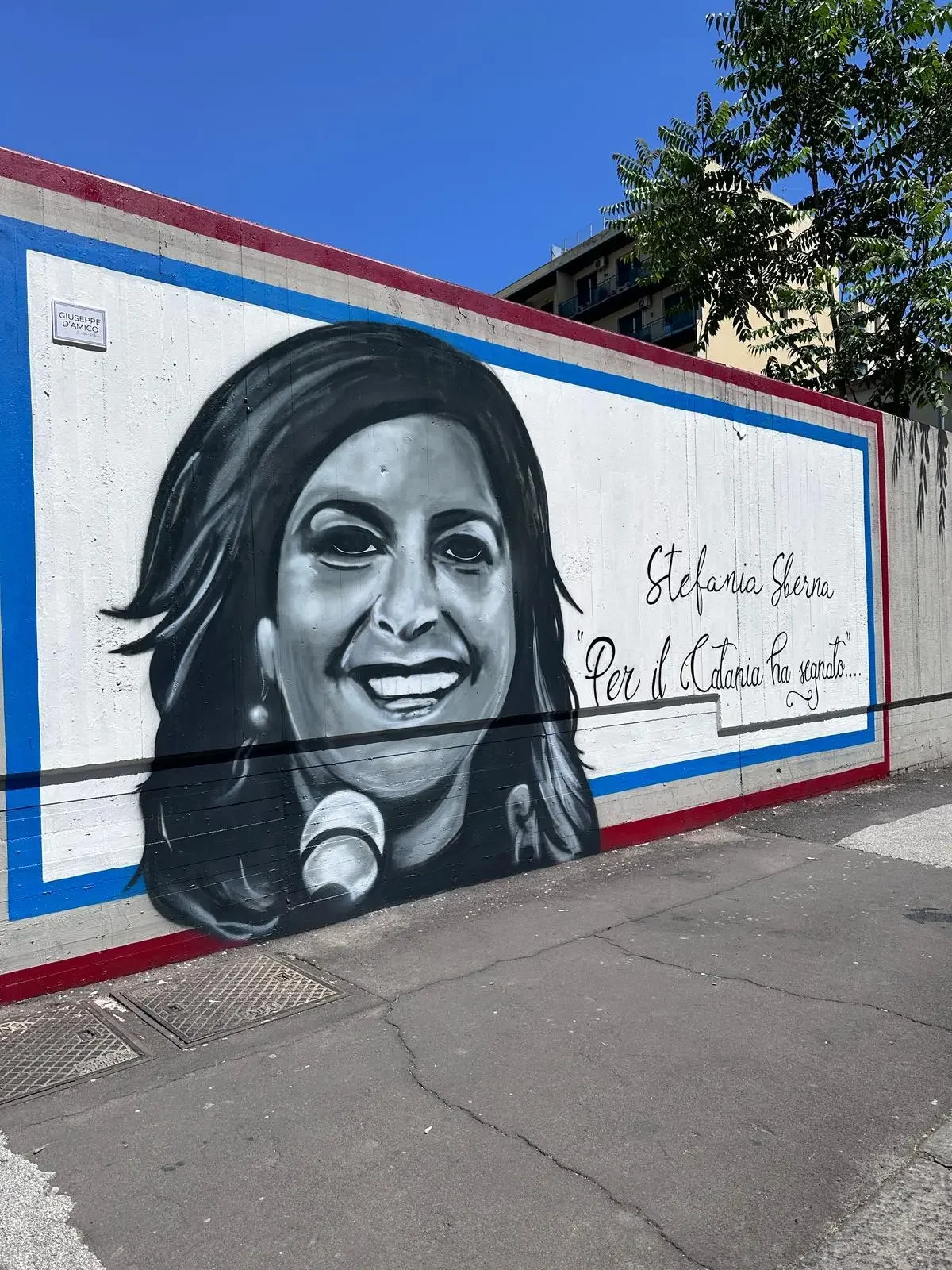 Murales a Catania dedicato a Stefania Sberna